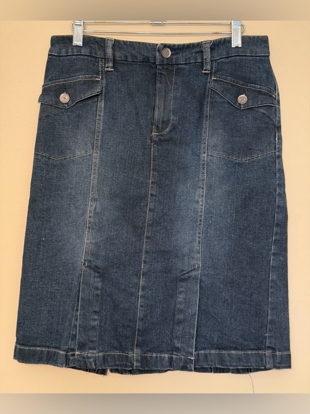 Sonoma Dark Blue Denim Women’s Straight Jeans Skirt
